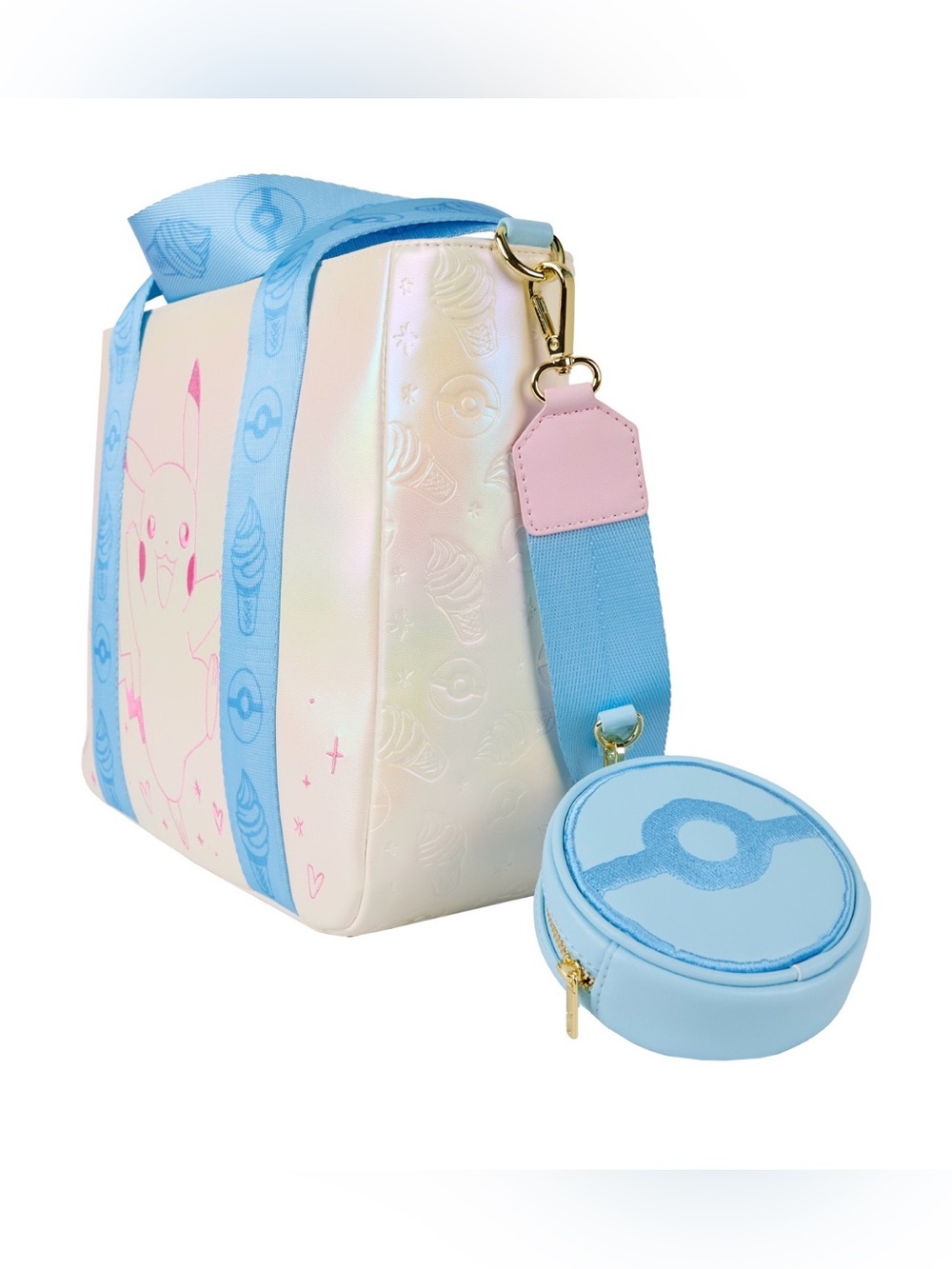 Loungefly- Pokémon Iridescent Pikachu Tote
Crossbody Bag with Coin Bag - Picture 2 of 7